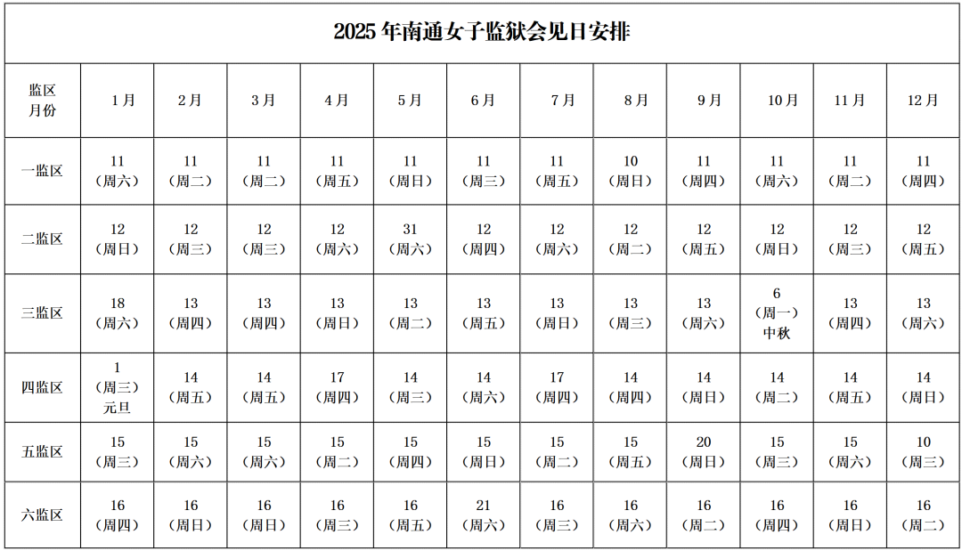 图片[23]-2025年江苏省各监狱会见日期-家书速递|在线寄信|网上寄信|寄信软件|监狱寄信|看守所寄信