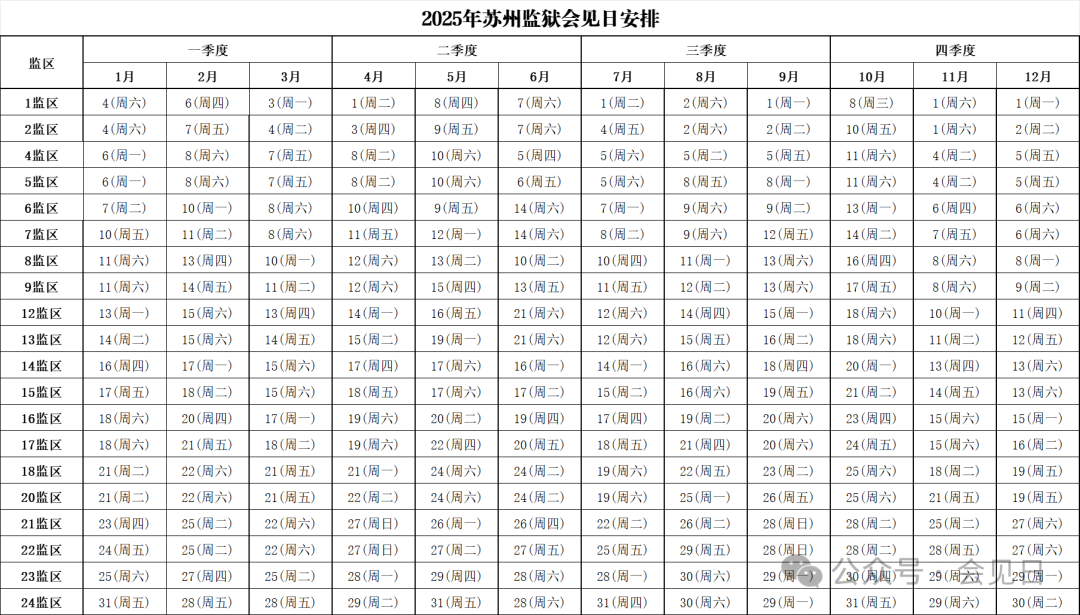 图片[2]-2025年苏州监狱会见日期-家书速递|在线寄信|网上寄信|寄信软件|监狱寄信|看守所寄信