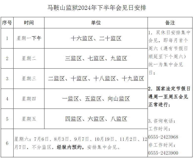 图片[13]-2024年下半年安徽各监狱会见日安排，监狱寄信地址，监狱联系电话，家属们赶紧收藏！-家书速递|在线寄信|网上寄信|寄信软件|监狱寄信|看守所寄信