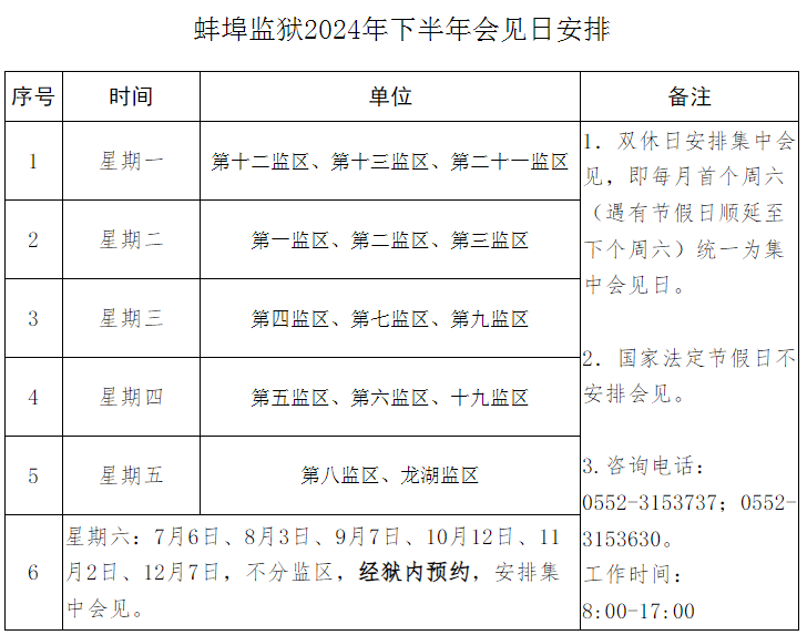 图片[10]-2024年下半年安徽各监狱会见日安排，监狱寄信地址，监狱联系电话，家属们赶紧收藏！-家书速递|在线寄信|网上寄信|寄信软件|监狱寄信|看守所寄信