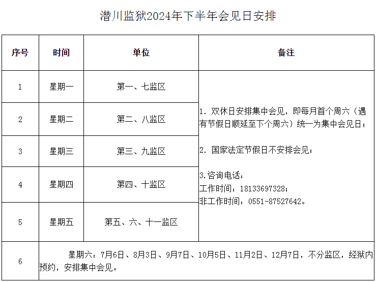 图片[16]-2024年下半年安徽各监狱会见日安排，监狱寄信地址，监狱联系电话，家属们赶紧收藏！-家书速递|在线寄信|网上寄信|寄信软件|监狱寄信|看守所寄信
