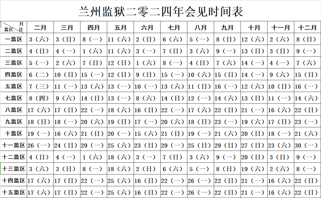图片[2]-2024年兰州监狱会见日安排，监狱寄信地址，监狱联系电话，家属们赶紧收藏！-家书速递|在线寄信|网上寄信|寄信软件|监狱寄信|看守所寄信