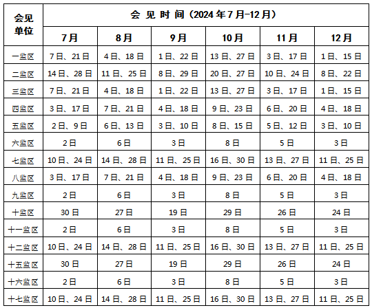 图片[4]-2024年7月--12月山东省鲁南监狱会见日安排，监狱寄信地址，监狱联系电话，山东省鲁南监狱汇款指南-家属们赶紧收藏！-家书速递|在线寄信|网上寄信|寄信软件|监狱寄信|看守所寄信