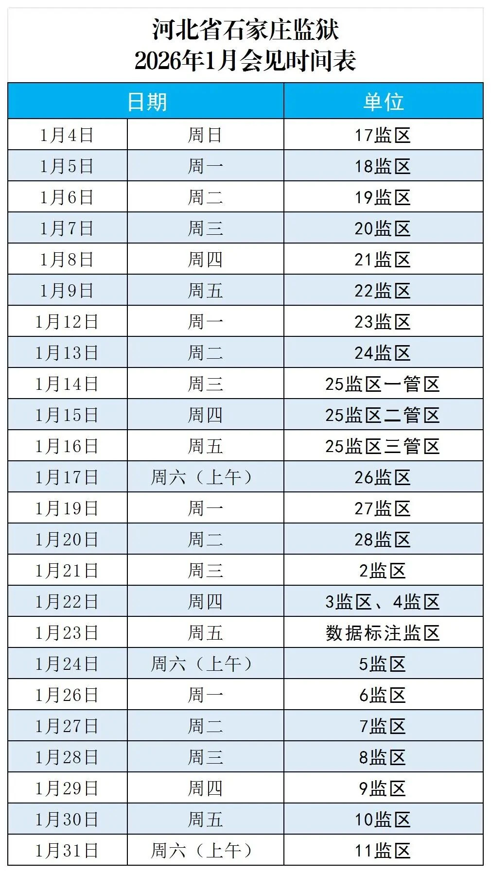 图片[3]-【监狱会见】河北省石家庄监狱2026年1月会见安排|电话/地址/视频会见/汇款/亲情电话办理指南-家书速递|在线寄信|网上寄信|寄信软件|监狱寄信|看守所寄信