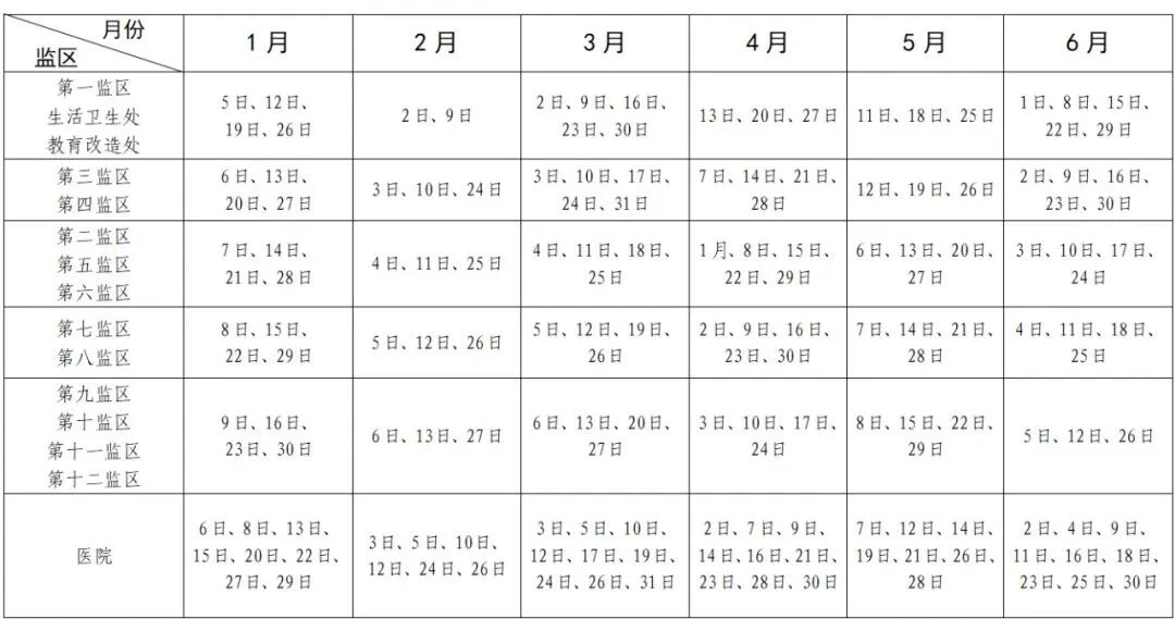 图片[3]-【监狱会见】山东省北墅监狱2026年1月2月3月4月5月6月会见日程安排|电话/地址/视频会见/汇款/亲情电话-家书速递|在线寄信|网上寄信|寄信软件|监狱寄信|看守所寄信